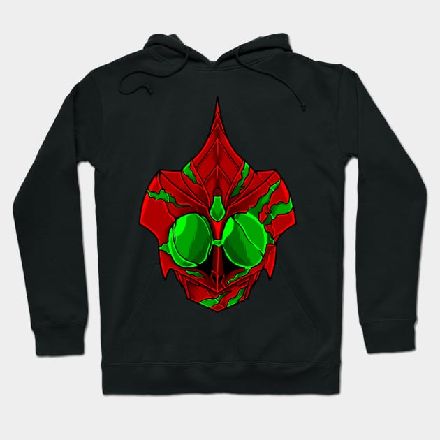 kamen rider amazon Hoodie by Amartwork